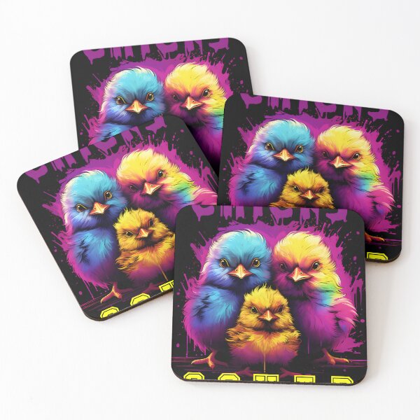 Item preview, Serious chicks squad in vibrant colors designed and sold by GediaPrints.