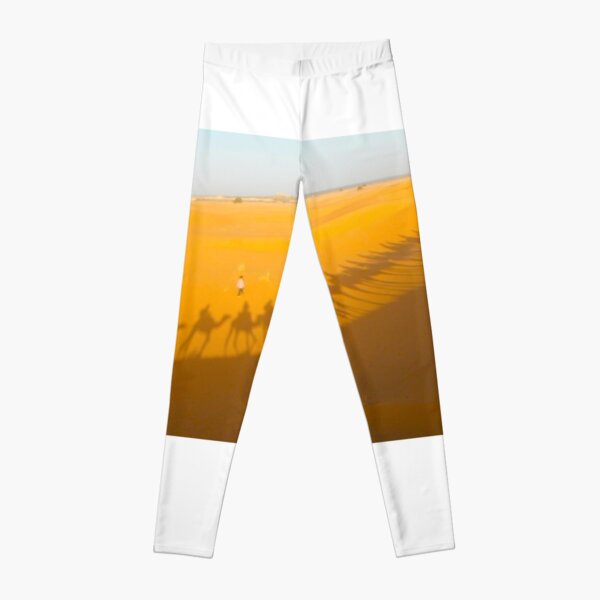 yellow camel shadows Leggings