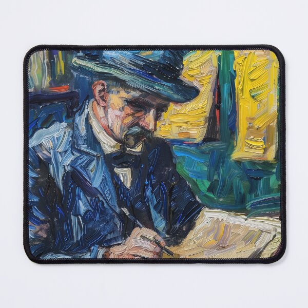 Item preview, Banker | Painting in the style of Vincent van Gogh designed and sold by ComicsFactory.