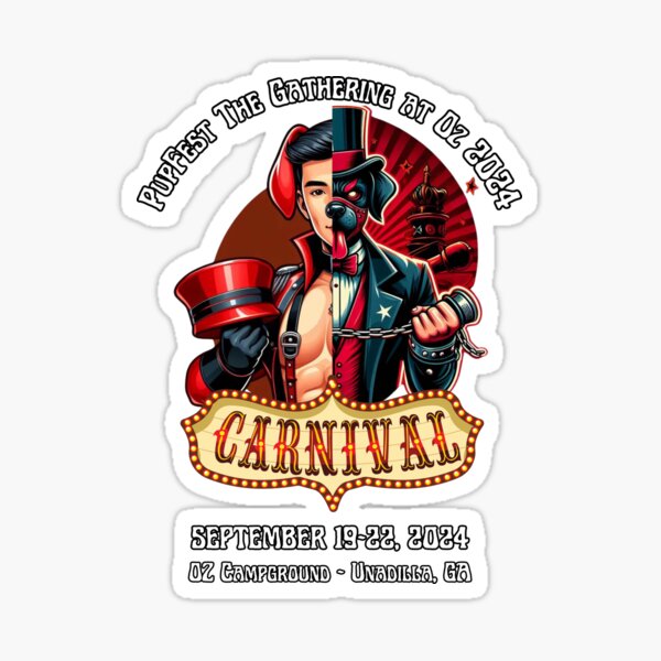 PupFest 2024 Logo Gear Sticker