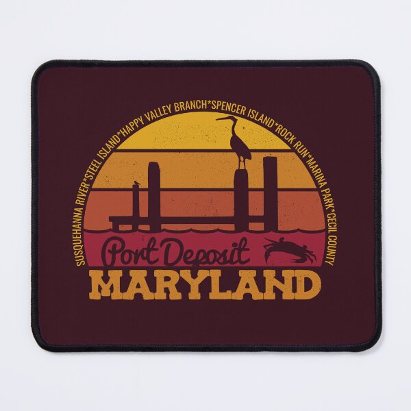 Item preview, Port Deposit Maryland Sunset Retro Local Pride Logo designed and sold by CRHPOD20.