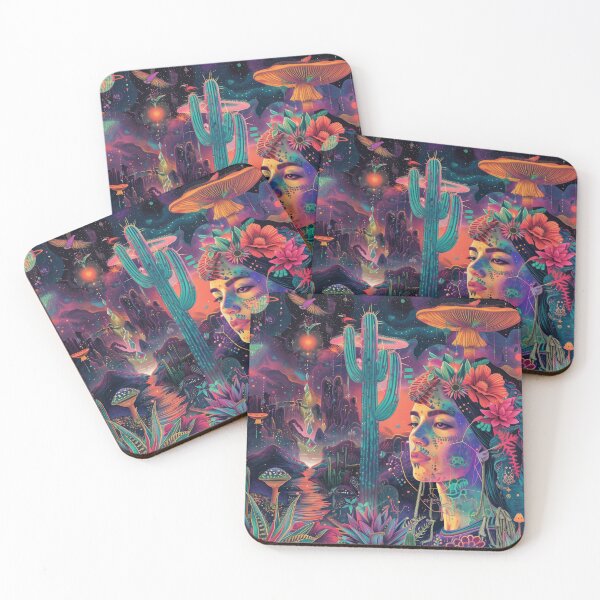 Item preview, Enchanting Desert Night Boho Woman Art designed and sold by Mystikos Art.