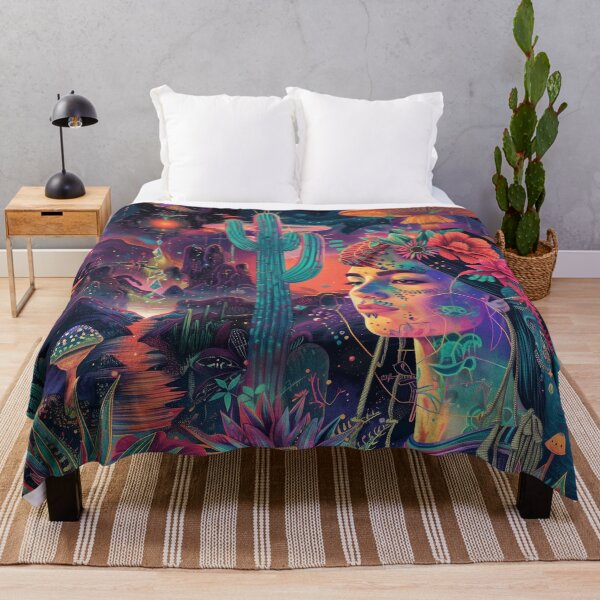 Item preview, Enchanting Desert Night Boho Woman Art designed and sold by Mystikos Art.