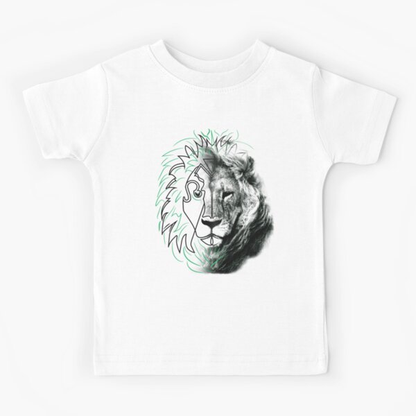 Real Life Lion Kids T-Shirts for Sale