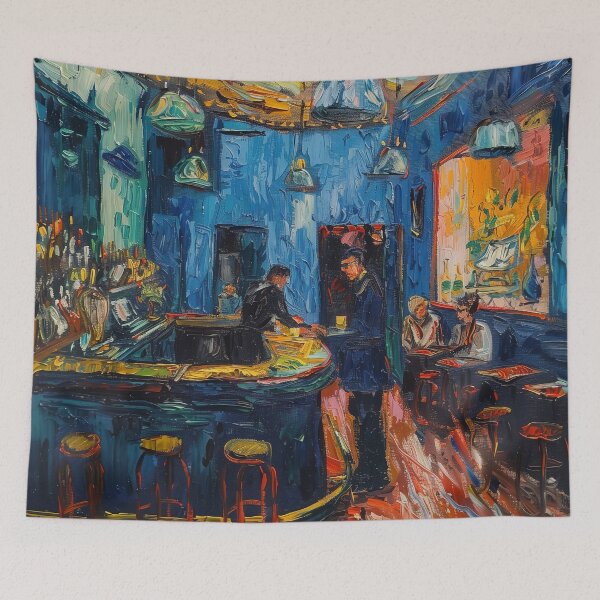 Item preview, Bar  | Painting in the style of Vincent van Gogh designed and sold by ComicsFactory.