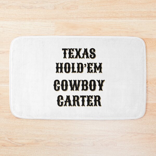 Item preview, Texas Hold Em Cowboy Carter White designed and sold by DesignDuoStudio.