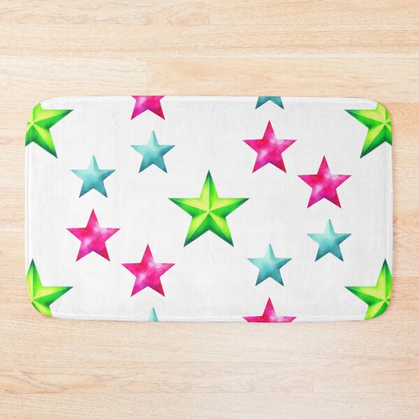 Item preview, Stellar - Watercolor Neon Star Pattern designed and sold by EWNDesigns.