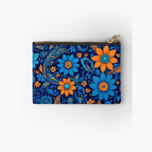 Item preview, Blue Orange Floral Paisley designed and sold by Bunmigraphics .