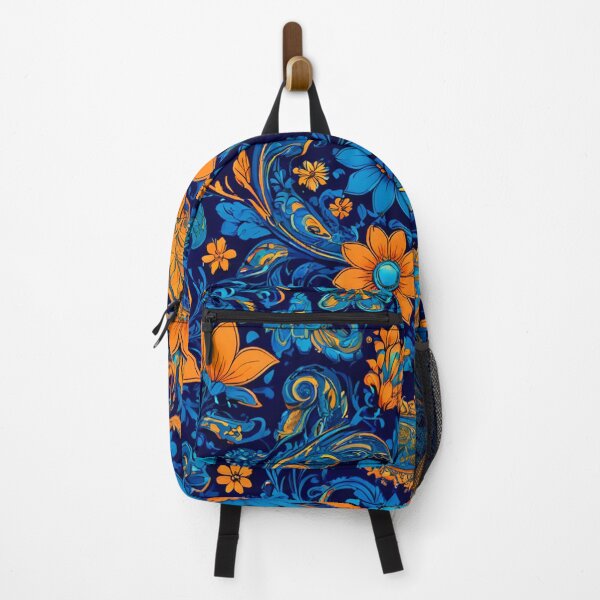 Item preview, Blue Orange Floral Paisley designed and sold by Bunmigraphics .