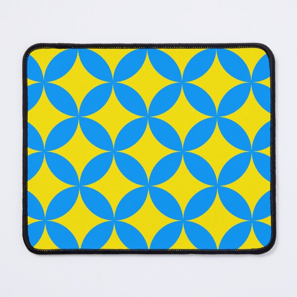 Artikelvorschau, Circles Blue on yellow entworfen und verkauft von Designsbyluzia.
