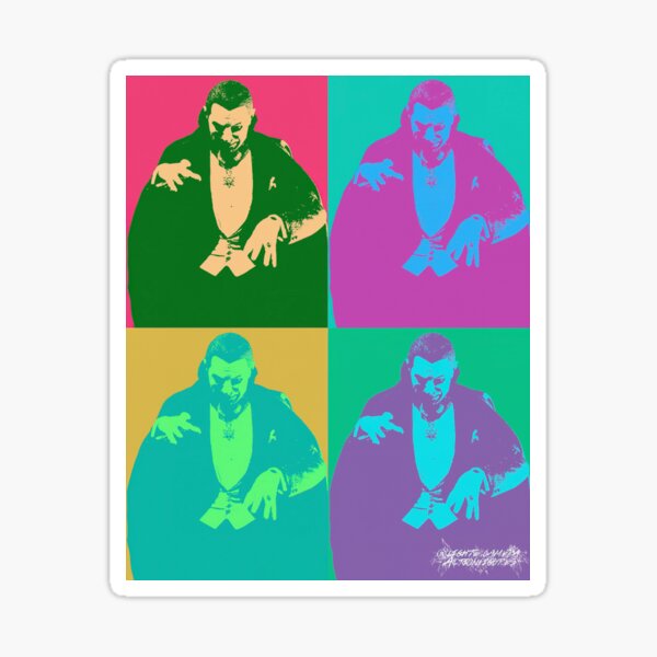“Nocturnal Elegance: Dracula in Bold Hues” Sticker