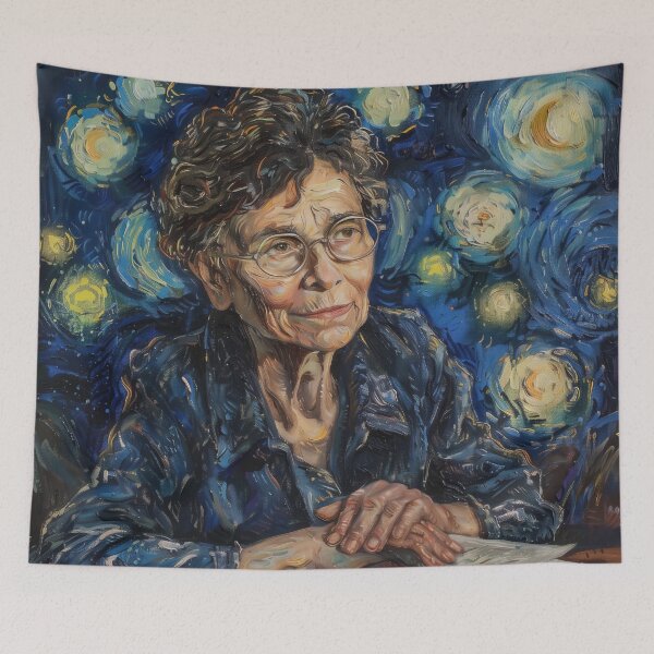 Item preview, Barbara McClintock  | Painting in the style of Vincent van Gogh designed and sold by ComicsFactory.