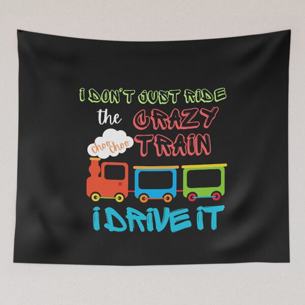 Item preview, I Don't Just Ride The Crazy Train designed and sold by AlienOccupation.