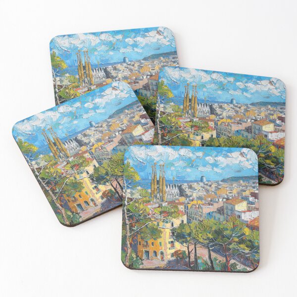 Item preview, Barcelona  | Painting in the style of Vincent van Gogh designed and sold by ComicsFactory.