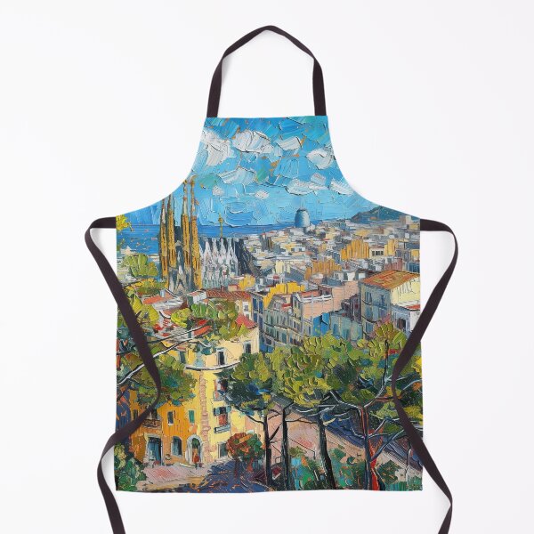 Item preview, Barcelona | Painting in the style of Vincent van Gogh designed and sold by ComicsFactory.