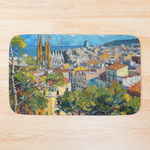 Item preview, Barcelona  | Painting in the style of Vincent van Gogh designed and sold by ComicsFactory.