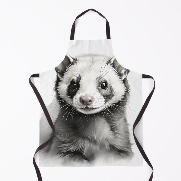 Item preview, Black and white weasel pencil drawing designed and sold by Pencil-Art.