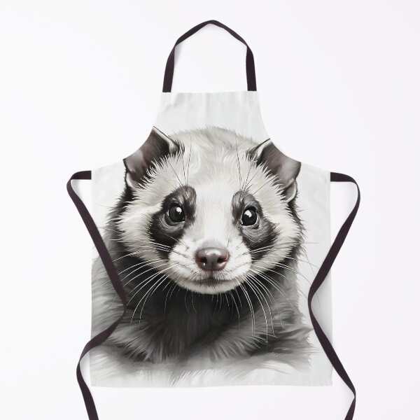 Item preview, Black and white weasel pencil drawing designed and sold by Pencil-Art.