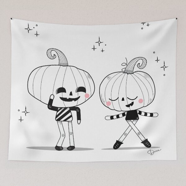 Item preview, Dancing Pumpkins designed and sold by HeyDroe.