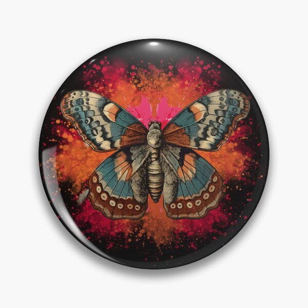 Item preview,  Aesthetic Magical Moth- Gothic Vibe spatter designed and sold by ButtonBonanza.