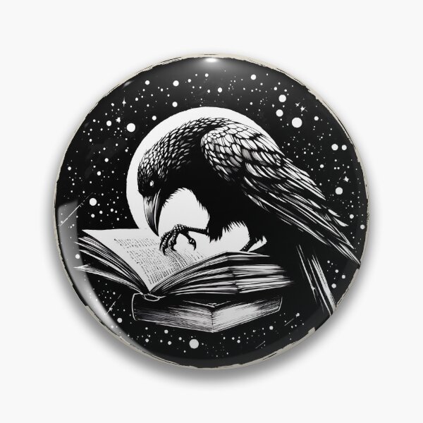Item preview, I read banned books, witch, Halloween, crow, raven, corvid, books, magic, witchcraft, Wicca designed and sold by Collagedream.