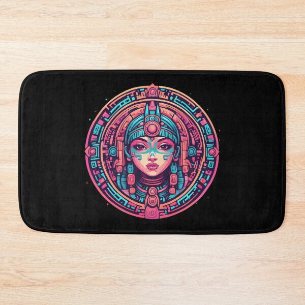 Item preview, Pastel Aztec Sun Disc, Kawaii Girl designed and sold by Burn-Ego.