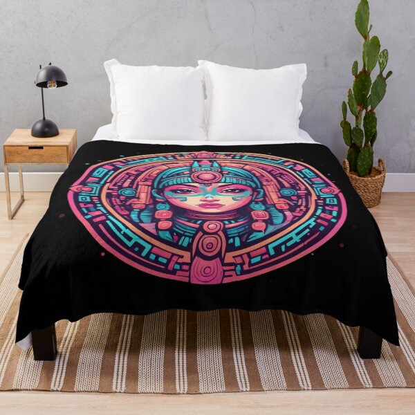 Item preview, Pastel Aztec Sun Disc, Kawaii Girl designed and sold by Burn-Ego.