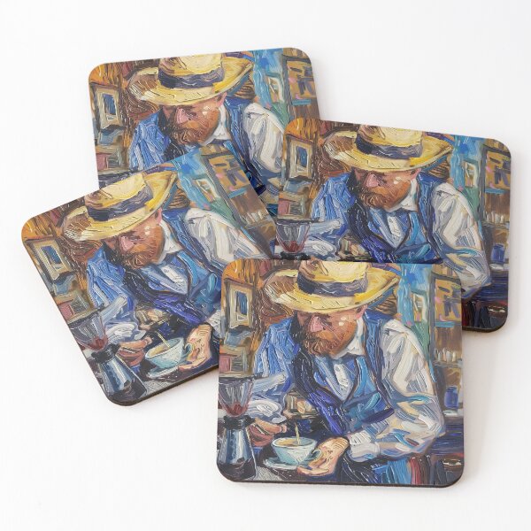 Item preview, Barista | Painting in the style of Vincent van Gogh designed and sold by ComicsFactory.