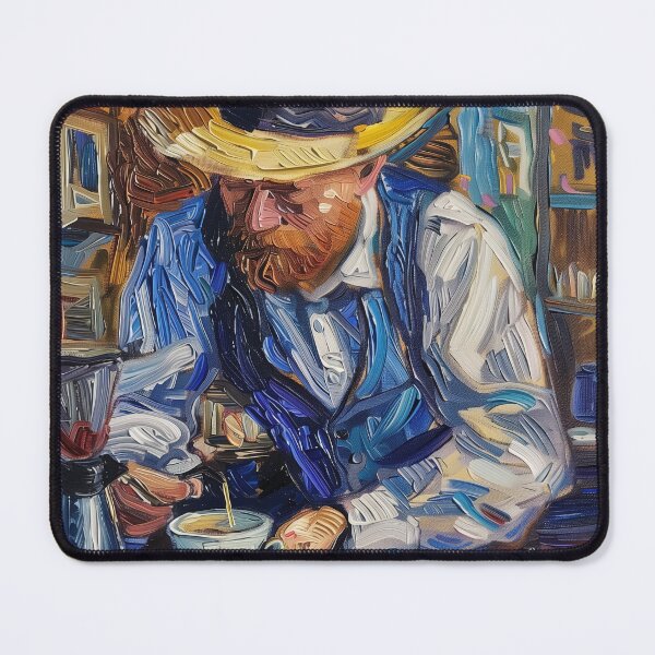 Item preview, Barista | Painting in the style of Vincent van Gogh designed and sold by ComicsFactory.
