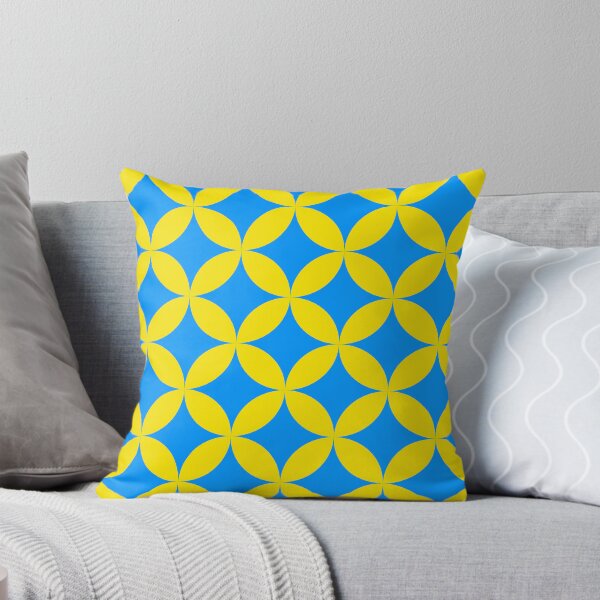 Aperçu de l'œuvre Cercles jaunes sur bleu créée et vendue par Designsbyluzia.
