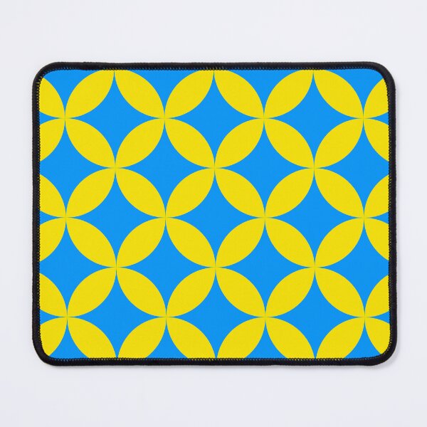 Item preview, Circles yellow on blue designed and sold by Designsbyluzia.