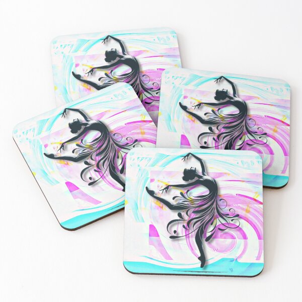 Item preview, 'Cosmic Dancer' - Elegance in Motion Abstract Silhouette designed and sold by gleefulme.