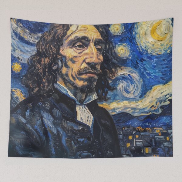 Item preview, Baruch Spinoza | Painting in the style of Vincent van Gogh designed and sold by ComicsFactory.
