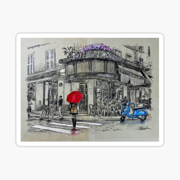 Item preview, blue scooter Paris designed and sold by Loui  Jover.