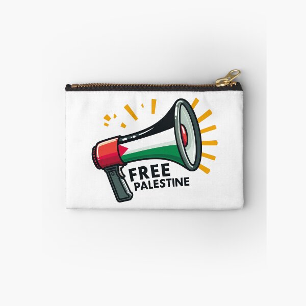 Item preview, Free Palestine Don't be silent Megaphone Loudspeaker designed and sold by Slice Of Seed.