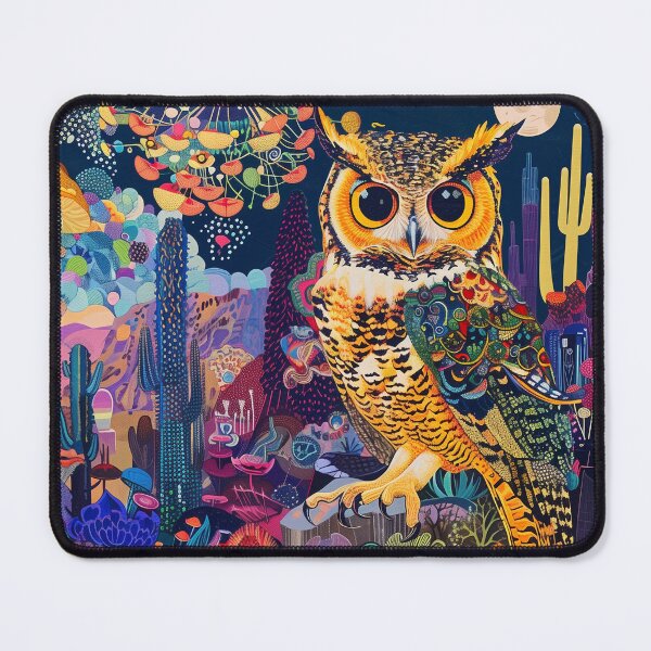 Item preview, Enchanted Nocturne - Majestic Owl Art designed and sold by Mystikos Art.