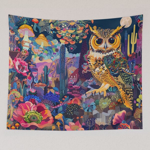 Item preview, Enchanted Nocturne - Majestic Owl Art designed and sold by Mystikos Art.