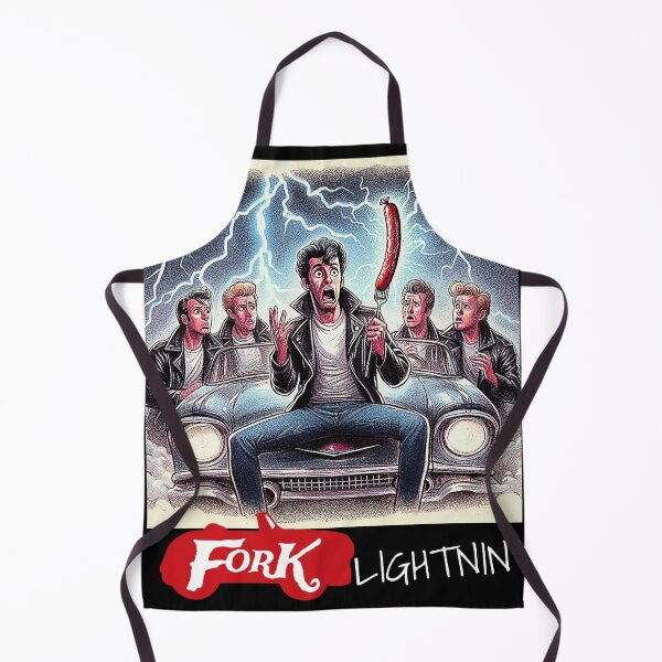 Item preview, Fork Lightnin. Sausage on a fork steeling the spotlight. Get Forked designed and sold by Get-Forked.