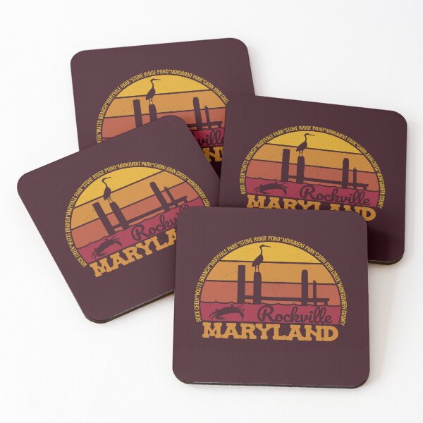 Item preview, Rockville Maryland Sunset Retro Local Pride Logo designed and sold by CRHPOD20.
