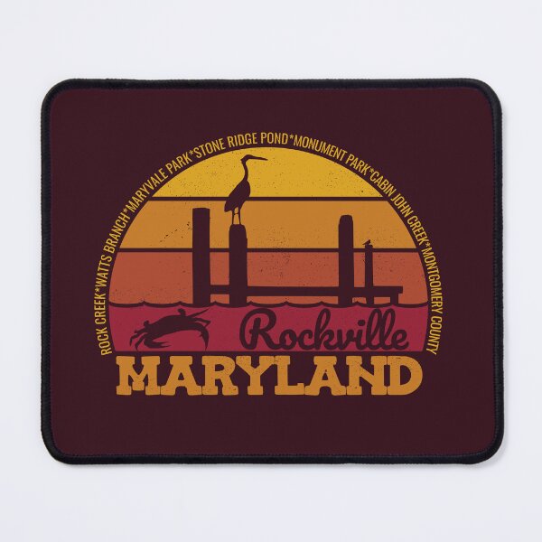Item preview, Rockville Maryland Sunset Retro Local Pride Logo designed and sold by CRHPOD20.