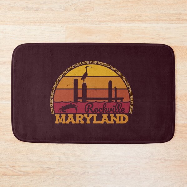 Item preview, Rockville Maryland Sunset Retro Local Pride Logo designed and sold by CRHPOD20.