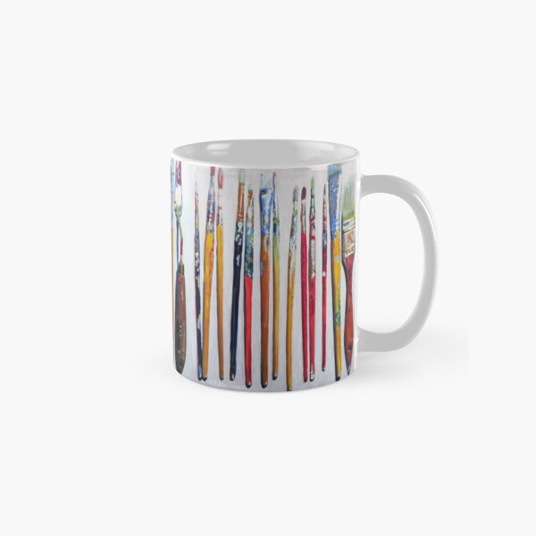 Tools of The Trade by RD Riccoboni - Artist Paint Brushes Classic Mug
