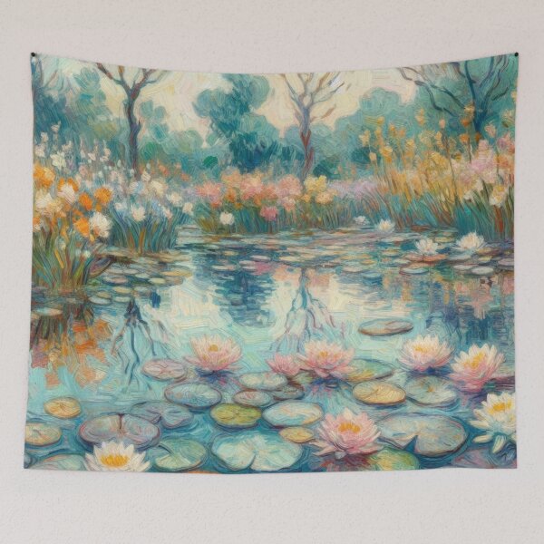 Aperçu de l'œuvre Vincent van gogh lilies créée et vendue par tipitoes.