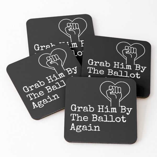 Item preview, Grab Him By The Ballot Again Vote Blue Democratic Political Design designed and sold by EarthArtDesigns.