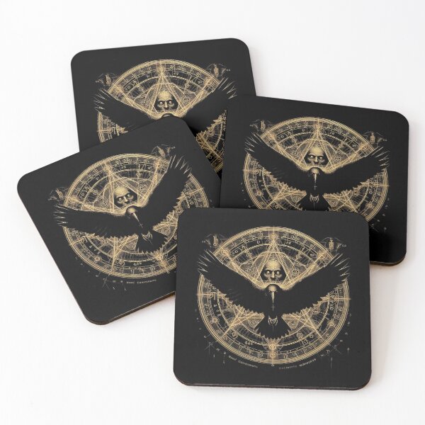 Item preview, Lords of Darkness, Raven, Pentagram designed and sold by CrisMor-Art.