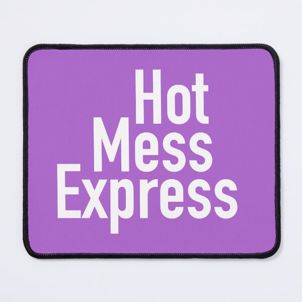 Item preview, Hot Mess Express Version Five - Purple Background designed and sold by TeaLimeTwo.