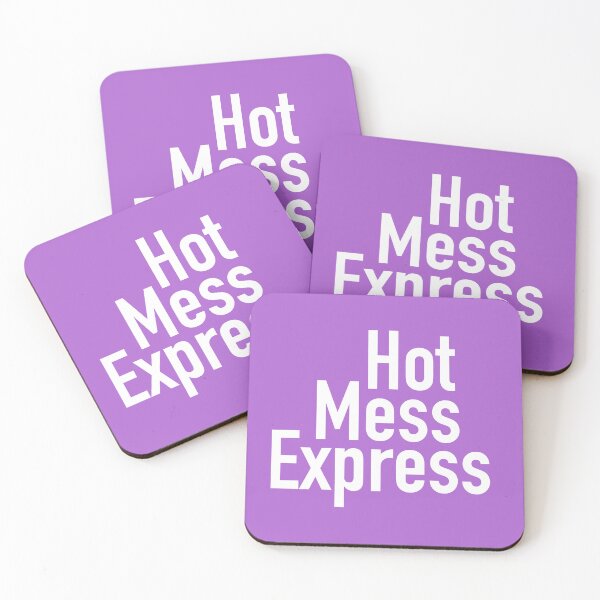 Item preview, Hot Mess Express Version Five - Purple Background designed and sold by TeaLimeTwo.