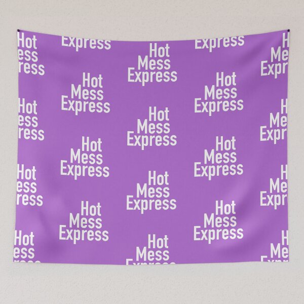 Item preview, Hot Mess Express Version Five - Purple Background designed and sold by TeaLimeTwo.