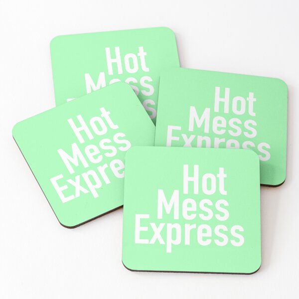 Item preview, Hot Mess Express Version Six - Green Background designed and sold by TeaLimeTwo.