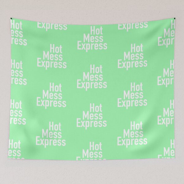 Item preview, Hot Mess Express Version Six - Green Background designed and sold by TeaLimeTwo.